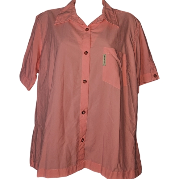 Columbia Button Up Short Sleeve Top - Picture 1 of 3